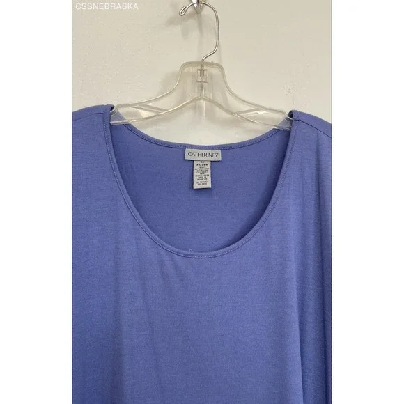 Catherines Blue Women's Tunic Top - Size 5X - Picture 8 of 10